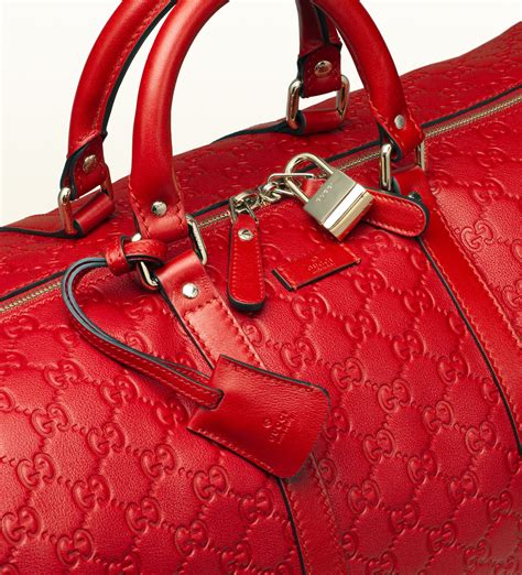 gucci travel bag red|gucci travel bag luggage.